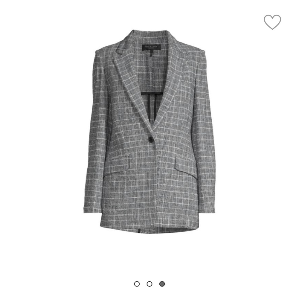 Brand new rag and none Check Single-Breasted Blazer